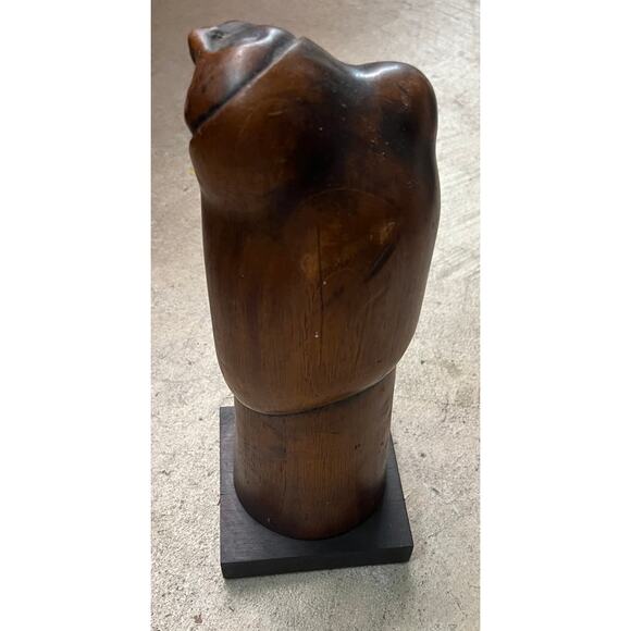 Vintage Arias Wood Carving Sculpture Woman & Child, 10" - Picture 4 of 16